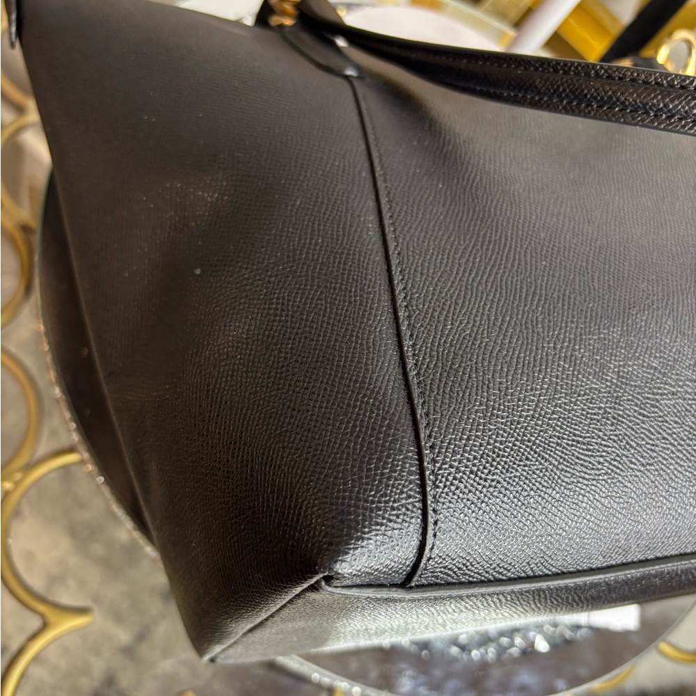 Coach 2018 Ava Tote Bag in black crossgrain leather NWOT - Picture 13 of 16